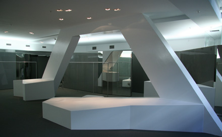 Room Division Lichtsteuerung eines Concept Store in Berlin Mitte