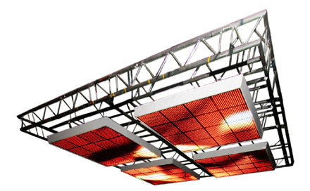 Room Division LED Video Deckensegel